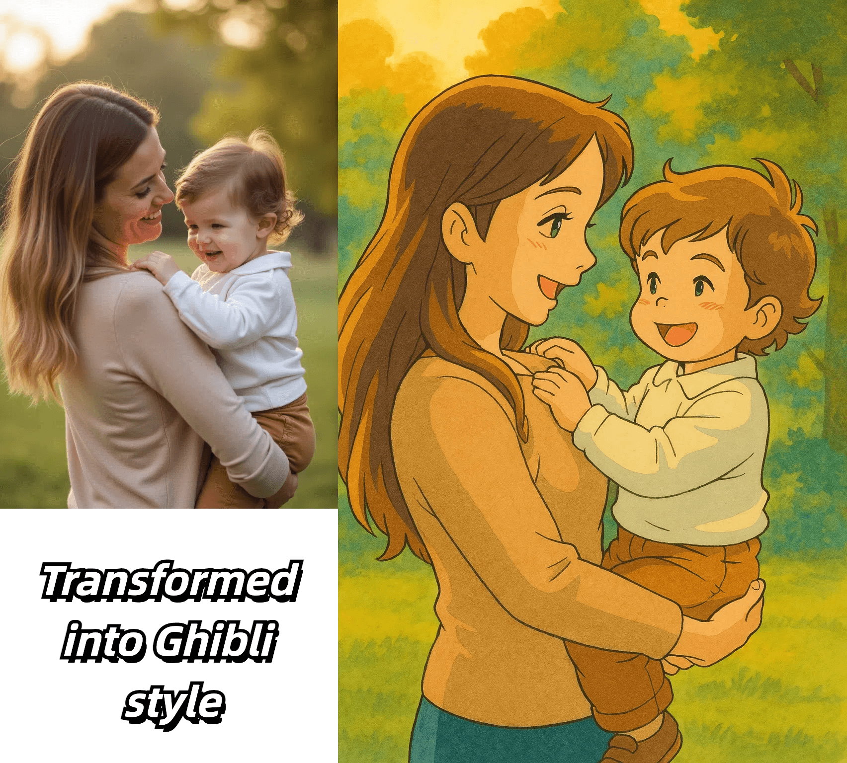 Image to Image example transforming a source image