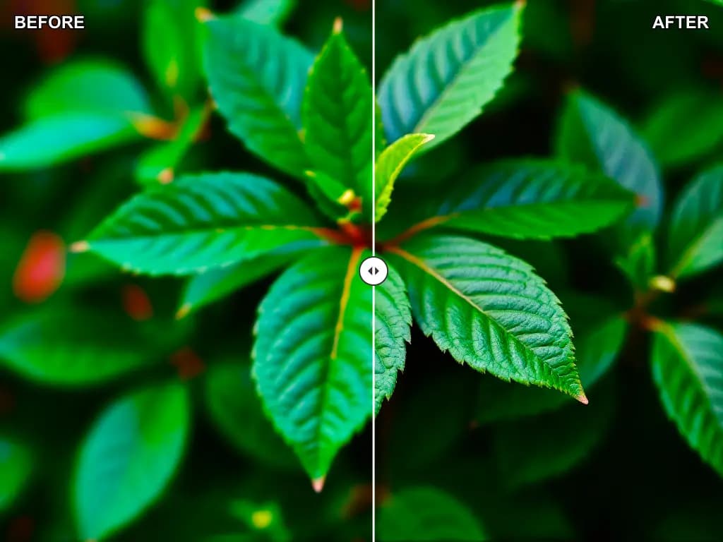 AI image enhancer before and after example from the original project
